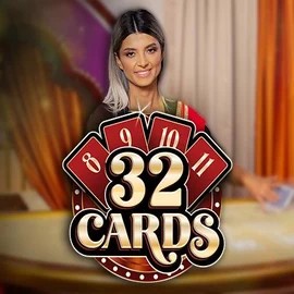 32 Cards online game logo by Ezugi on spinoogrino.com