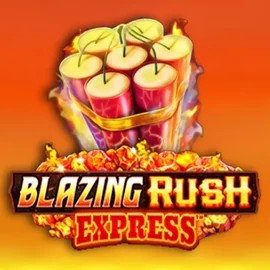 Blazing Rush Express slot logo by AreaVegas at Spinogrino Casino