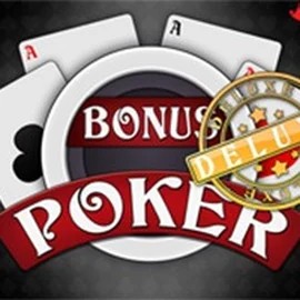 Try Bonus Poker Deluxe - 3 Hands slot by RTG (Reel Time Gaming) on spinoogrino.com – logo image
