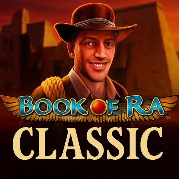 Book of Ra Classic logo by Novomatic Spinogrino Casino