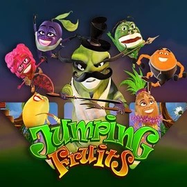 Jumping Fruits slot visual from Wazdan available on spinoogrino.com