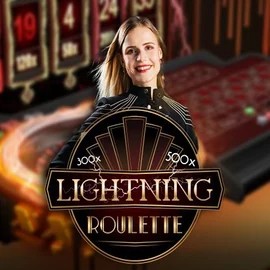 Lightning Roulette logo – Live Casino by Evolution at Spinogrino Casino