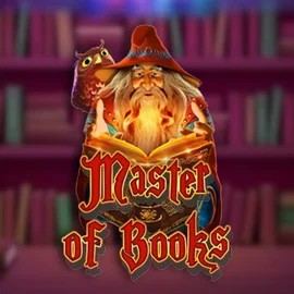 Official Slots logo: Master of Books by Swintt at Spinogrino Casino