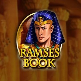 Official Slots logo: Ramses Book Deluxe by Gamomat at Spinogrino Casino