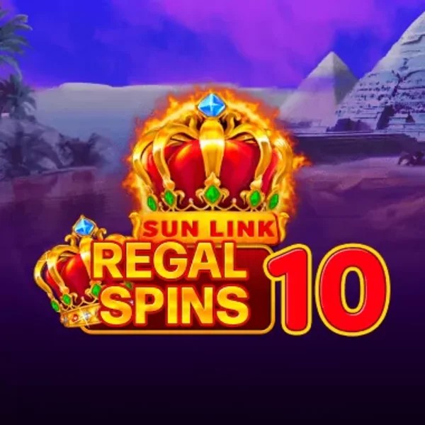 Regal Spins 10 game by PatePlay – logo hosted on Spinogrino Casino