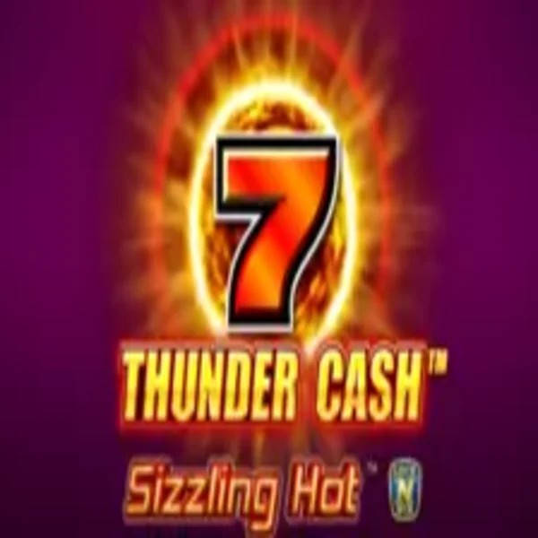 Thunder Cash Sizzling Hot online game logo by Novomatic on spinoogrino.com
